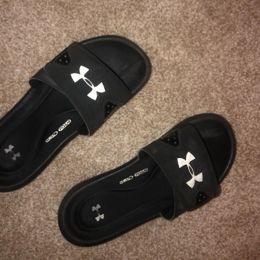 Slip on Under Armour slides